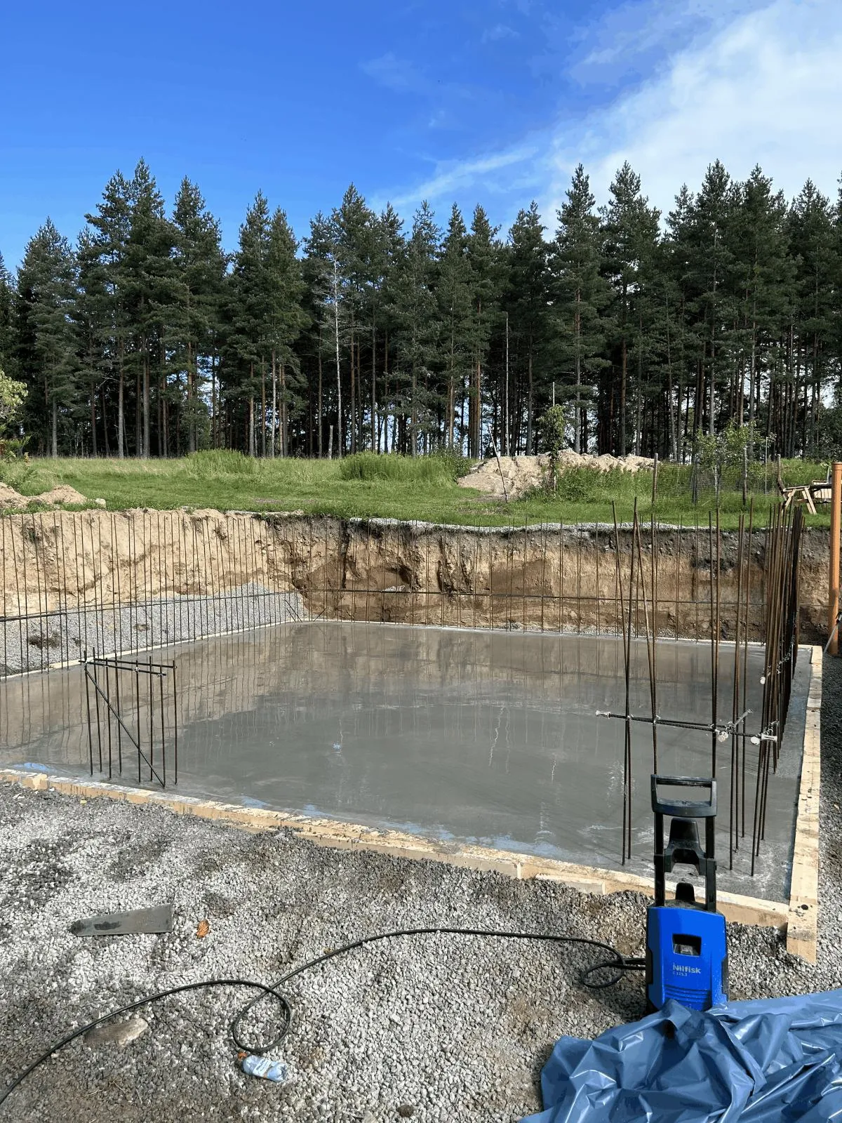 Grundläggning med armering